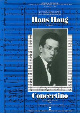 Hans Haug, Concertino Trumpet and Chamber Orchestra Stimmensatz