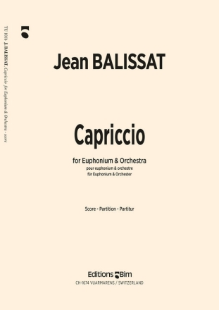 Jean Balissat, Capriccio Euphonium and Orchestra Partitur