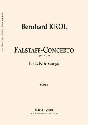 Falstaff Concerto op.119 for tuba and string orchestra score