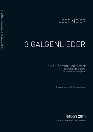 Jost Meier, 3 Galgenlieder Alto Voice and Piano Klavierauszug