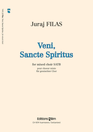 Juraj Filas, Veni, Sancte Spiritus Mixed Choir [SATB] A Cappella Chorpartitur