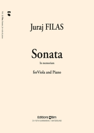 Juraj Filas, Sonata In Memoriam Viola und Klavier Buch