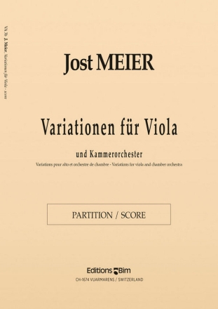 Jost Meier, Variationen Viola and Chamber Orchestra Partitur