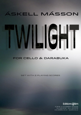 Askell Masson, Twilight Cello and Darabuka [Hand Percussion] Stimmensatz