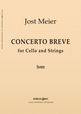 Jost Meier, Concerto Breve Cello and String Orchestra Partitur