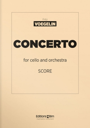 Fritz Voegelin, Concerto Cello and Orchestra Partitur