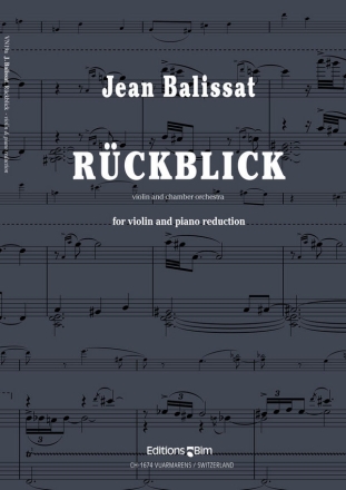 Jean Balissat, Rckblick Violin and Piano Reduction Klavierauszug