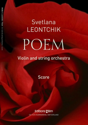 Svetlana Leontchik, Poem Violin and String Orchestra Partitur