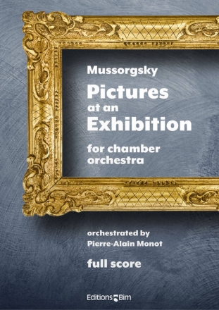 MUSSORGSKY Modeste, Pictures at an Exhibition chamber orchestra Orchestra score