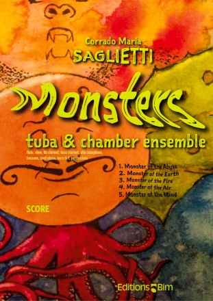 SAGLIETTI Corrado Maria, Monsters tuba and chamber ensemble Score