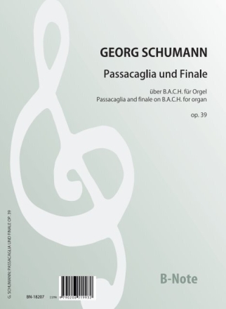 Passacaglia und Finale ber BACH fr Orgel op.39 Orgel Spielnoten