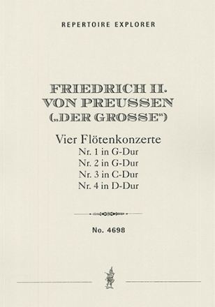 4 Fltenkonzerte Nr.1 - 4  fr Flte und Orchester Klavierauszug mit Solostimme