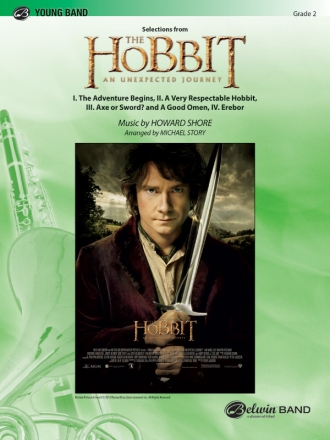 Hobbit Unexpected Jour Sel (c/b score) Symphonic wind band