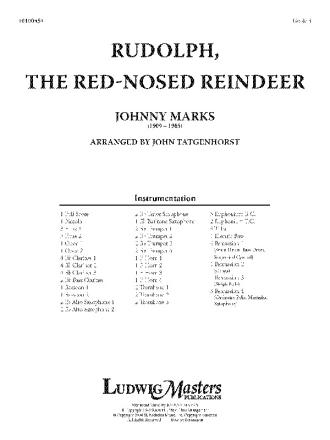 Rudolph, the Red Nosed Reindeer (c/b) Symphonic wind band