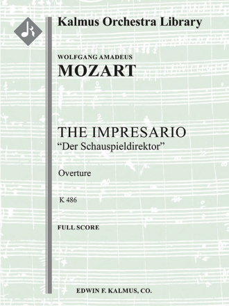 Impressario Overture, K. 486 (f/o score) Full Orchestra