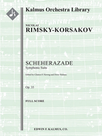 Scheherazade, op 35 (f/o score) for orchestra Scores