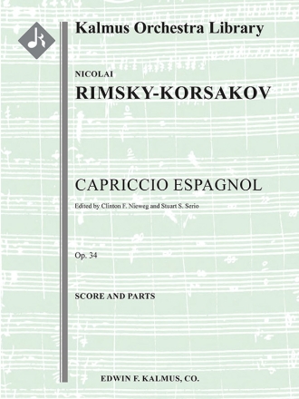 Capriccio Espagnol, op 34 (f/o) Full Orchestra score and parts (Harmony+Str: 9-8-7-6-5)