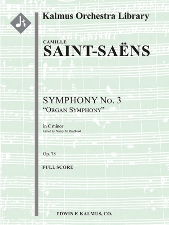 Organ Symphony No 3 op 78 (f/o score) Scores