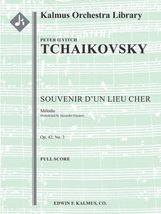 Souvenir d'un Lieu Cher Op 42/3 (f/o sc) Scores