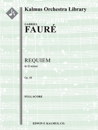 Requiem, op 48 (1900) (f/o score) Scores