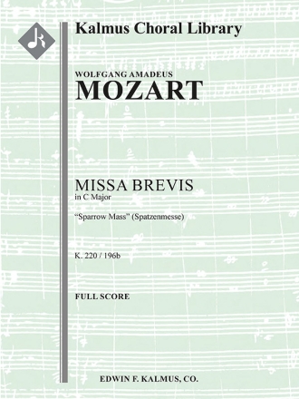 Missa Brevis in C, K. 220/196b (f/o) Full Orchestra