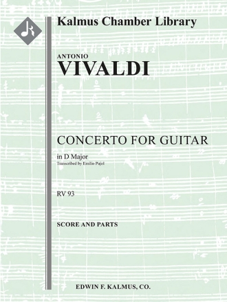 Guitar Concerto in D, RV 93 (Lute) (s/o) Mixed ensemble