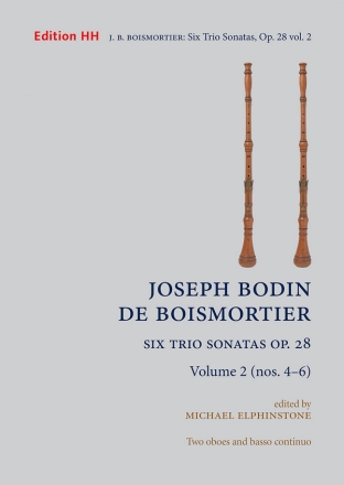 Six Trio Sonatas, Op. 28, vol. 2 two oboes & basso continuo Full score and  parts