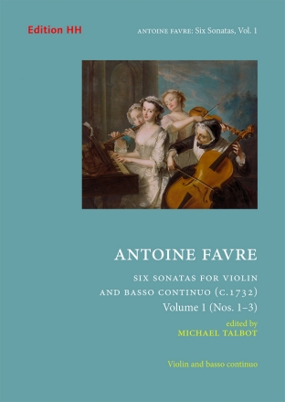 Six Sonatas (c.1732) volume 1 violin & basso continuo Full score and parts