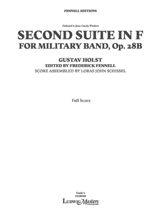 Second Suite in F (c/b sc) Symphonic wind band