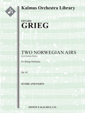 Two Norwegian Airs, Op. 63 (s/o) String Orchestra