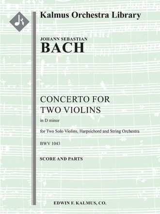 2 Violin Concerto Dm BWV 1043 (f/o) Full Orchestra