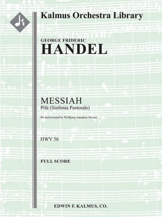 Messiah, HWV 56: Pifa (f/o sc) Full Orchestra