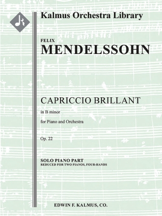 Capriccio Brillant in B minor, Op. 22 Piano Solo