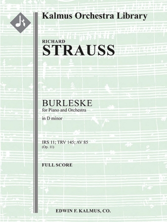 Burleske in Dm IRS 11 (pno & f/o sc) Full Orchestra