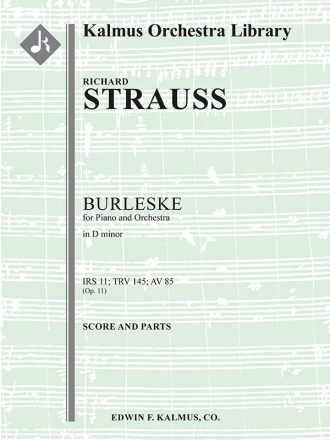 Burleske in Dm IRS 11 (pno & f/o) (f/o) Full Orchestra