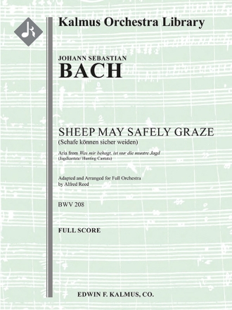 Sheep May Safely Graze BWV 208 (f/o sc) Full Orchestra