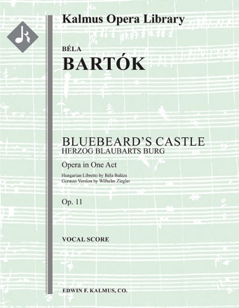 Bluebeard's Castle (f/o sc) Full Orchestra