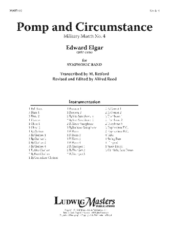 Pomp & Circumstance March No 4 (c/b sc) Symphonic wind band