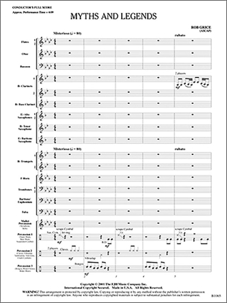 Myths & Legends (c/b score) Symphonic wind band