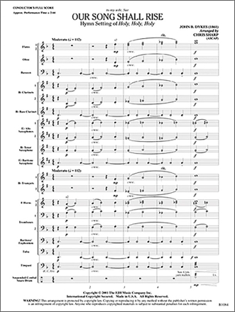 Our Song Shall Rise (c/b score) Symphonic wind band