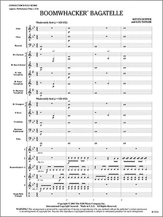 Boomwhacker Bagatelle (c/b score) Symphonic wind band