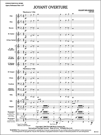 Joyant Overture (c/b score) Symphonic wind band