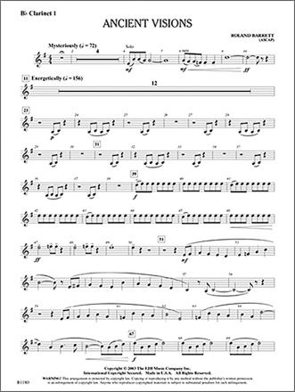 Ancient Visions (c/b score) Symphonic wind band