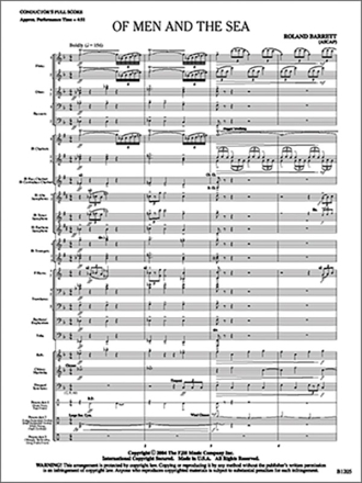 Of Men & the Sea (c/b score) Symphonic wind band