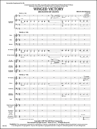 Winged Victory: Beacons Light (c/b sc) Symphonic wind band