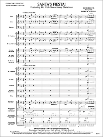 Santa's Fiesta! (c/b score) Symphonic wind band