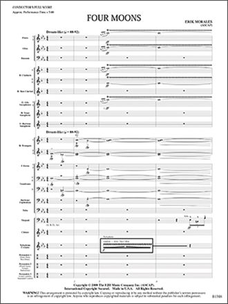 Four Moons (c/b score) Symphonic wind band