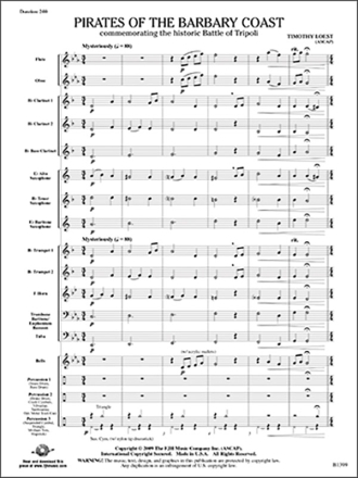 Pirates of the Barbary Coast (c/b score) Symphonic wind band