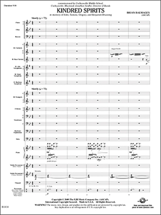 Kindred Spirits (c/b score) Symphonic wind band