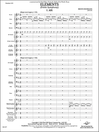 Elements: Petite Symphony (c/b score) Symphonic wind band